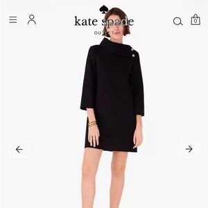 Kate Spade Black turtleneck ponte dress